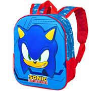Sac à Dos 3D pour Maternelle - Cartable pour Sonic Fan, 31x26x11 cm, Polyester, Idéal pour les Loisirs et les Effets Personnels des Enfants, Cadeau 2 à 7 ans, Voyage