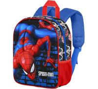 Sac à Dos 3D pour Maternelle - Cartable pour Spiderman Wall Fan, 31x26x11 cm, Polyester, Idéal pour les Loisirs et les Effets Personnels des Enfants, Cadeau 2 à 7 ans, Voyage