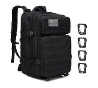 Sac à Dos 45L Militaire Tactiques de Multifonction pour Le Camping Chasse Voyage de Randonnée Escalade Cyclisme Ski Sac à dos - Noir