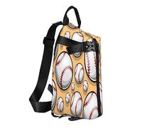 Sac à dos à bandoulière avec motif de baseball, softball, sport, sac à bandoulière antivol sac à bandoulière sac à dos sac à dos sac à dos de plein air, voyage, randonnée pour homme et femme, Ballon