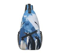 Sac à dos à bandoulière avec photo de pingouin pour homme, sac à dos de randonnée