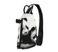 Sac à dos à bandoulière en forme d'animal adoré pour femme et homme, sac de poitrine tendance, sac banane réglable, noir, taille unique, Noir , Taille unique