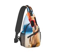 Sac à dos à bandoulière en forme de cochon mignon - Sac à bandoulière antivol - Sac à dos à bandoulière - Sac à dos pour sport de plein air, voyage, randonnée - Pour, Chihuahua, Cross chest bag