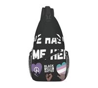 Sac À Dos À Bandoulière La Haine N'A Pas Sa Place Ici. Étanche Sacoche Épaule Antivol Sling Bag Pour Sport Gym Femme