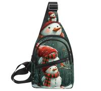 Sac à dos à bandoulière Merry Christmas_16 Sling Side, Multicolore 14., 11.8x7x1.5in/30x18x4cm