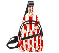 Sac à dos à bandoulière motif feuilles de poivre (2) pour femme et homme, Multicolore 11., 11.8x7x1.5in/30x18x4cm