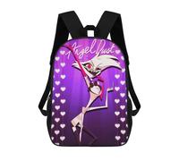 Sac à dos à bandoulière pour danse Angel Dust de Hazbin Hotel, cartable d'école, sac à dos décontracté - XTYD4322 Noir