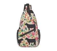 Sac à Dos à bandoulière pour Femme et Homme, Motif Fleurs Roses, Vaches, bovins, étoiles, étoiles de l'est, pour Camping, vélo, Voyage, Cyclisme