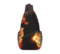 Sac à dos à bandoulière pour femme et homme - Sac banane City of London - Sac de voyage et de randonnée, Dance Music, Taille unique