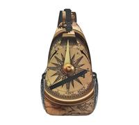 Sac à dos à bandoulière pour femme et homme - Sac banane - Loi de la boussole - Sac de voyage et de randonnée - Sac de poitrine