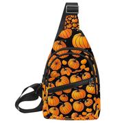 Sac à dos à bandoulière pour femme Helloween Pumkins 3_11, Multicolore 16., 11.8x7x1.5in/30x18x4cm