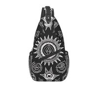 Sac à dos à bandoulière pour femme Motif Casse-noisette Ballet de Noël Motif dessin animé Pour la course à pied, la randonnée, le cyclisme, les voyages, le travail, Symboles Supernatural Noir, Taille