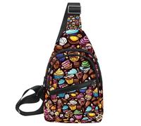 Sac à dos à bandoulière pour homme, méduse, Multicolore 20., 11.8x7x1.5in/30x18x4cm