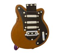 Sac à dos à bandoulière, sac à bandoulière tendance en forme de guitare | Sac à main tendance de grande capacité léger pour téléphone, école, travail, voyage, marron, Reportez-vous à la