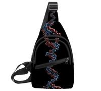 Sac à dos à bandoulière - Sac de poitrine pour randonnée, voyage - Delicious Fast Food (1)), Multicolore 16., 11.8x7x1.5in/30x18x4cm