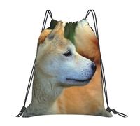 Sac à dos à cordon Akita Inu Bokeh Pets Dogs Akita Inu, sac de sport, sac de sport résistant à l'eau pour femmes et hommes