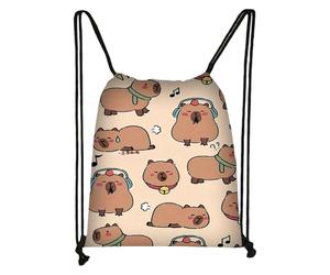 Sac À Dos À Cordon Cartable Imperméable Capybara | Sac À Dos De Pour Les Les Femmes Les Hommes Le Gym La Plage L'Entraînement L'École Le La Randonnée La Natation