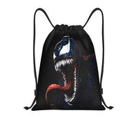 Sac à dos à cordon de serrage avec motif de dessin animé Venom, idéal pour le sport, le yoga, la natation, la randonnée - DFB1401 Noir