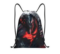 Sac à dos à cordon de serrage avec motif de dessin animé Venom, idéal pour le sport, le yoga, la natation, la randonnée - DFB1657 Noir