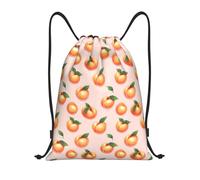 Sac À Dos À Cordon De Serrage Bright Peach Print Gym Sacksacs De Gym Unisexe Sacs De Sport Moderne pour Gymnastique Voyage Natation