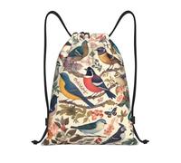 Sac À Dos À Cordon De Serrage des Oiseaux dans Mon Jardin Drawstring Bag Tout Âge Gym Sacksacs De Gym Unisexe pour Gymnastique Plage Natation