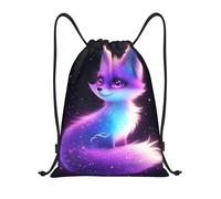 Sac À Dos À Cordon De Serrage Fantasies Fox Drawstring Bag Tout Âge Gym Sacksacs De Gym Imperméable Sac À Dos avec Cordon pour Natation Plage L'École