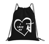 Sac À Dos À Cordon De Serrage I Love My Lineman Drawstring Bag Imperméable Sacs De Sport Léger pour Voyage Natation Plage