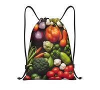 Sac À Dos À Cordon De Serrage Introduction De Divers Légumes Drawstring Bag Moderne Sac À Dos avec Cordon Léger Sacs De Sport pour Voyage Plage L'École