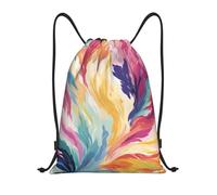 Sac À Dos À Cordon De Serrage Motif De Rendu Artistique Drawstring Bag Moderne Backpack Tout Âge Sacs De Sport pour Voyage Natation Gymnastique