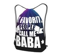 Sac À Dos À Cordon De Serrage My Favorite People Call Me Baba Drawstring Bag Imperméable Gym Sacksacs De Gym Léger Sacs De Sport pour Gymnastique Plage Voyage