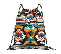 Sac À Dos À Cordon De Serrage Native American Pattern Print Sac À Dos avec Cordon Moderne Gym Sacksacs De Gym Tout Âge pour Natation Voyage Gymnastique