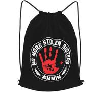 Sac À Dos À Cordon De Serrage No More Stolen Sisters Missing Murdered Indigenous Gym Sacksacs De Gym Moderne Sac À Dos avec Cordon Unisexe Drawstring Bag pour L'École Voyage Gymnastique
