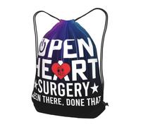 Sac À Dos À Cordon De Serrage Open- Heart Surgery Been There Done That Drawstring Bag Unisexe Sac À Dos avec Cordon Imperméable Gym Sacksacs De Gym pour L'École Gymnastique Voyage