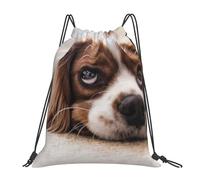 Sac à dos à cordon de serrage pour chien Cavalier King Charles Spaniel, sac de sport résistant à l'eau pour femmes et hommes