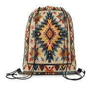 Sac À Dos À Cordon De Serrage Rustique du Sud-Ouest Sacs De Sport Unisexe Drawstring Bag Imperméable Sac À Dos avec Cordon pour Voyage Plage L'École