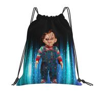 Sac à dos à cordon de serrage Seed Of Chucky, sac de sport, sac à dos d'extérieur portable - DFB4571 Noir
