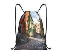 Sac À Dos À Cordon De Serrage Street of Italy Sac À Dos avec Cordon Imperméable Drawstring Bag Tout Âge pour Natation L'École Plage