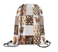 Sac À Dos À Cordon De Serrage Vache des Highlands Gym Sacksacs De Gym Imperméable Sac À Dos avec Cordon Moderne pour Gymnastique Voyage L'École