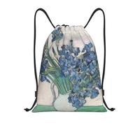 Sac à dos à cordon de serrage Vincent Van Gogh Iris, sac de sport pour hommes et femmes, sac d'entraînement à la peinture artistique
