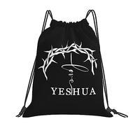 Sac À Dos À Cordon De Serrage Yeshua Jésus Christianisme Sac À Dos avec Cordon Léger Gym Sacksacs De Gym Imperméable pour Gymnastique Plage L'École