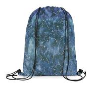 Sac À Dos À Cordon Galaxie De l'univers Bleu-Vert Réglable Sac Cordon De Sport Bandoulière Réglable Drawstring Bag pour Plongée Gymnastique Compartiment pour Balles