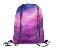 Sac À Dos À Cordon Galaxie De l'univers Roses Réglable Sac Cordon De Sport Leger Drawstring Bag pour Surf Plongée Gymnastique
