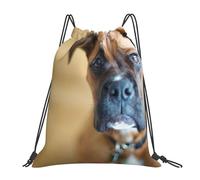 Sac à dos à cordon pour chien boxer, chiot, animal de compagnie, sac de sport, sac de sport, sac à cordon résistant à l'eau pour femmes et hommes