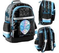Sac à dos à deux compartiments - Paso - Spiderman - Noir et bleu - Enfant - Garçon