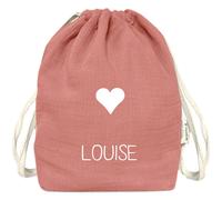 Sac à dos à ficelles Rose (personnalisable)