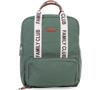 CHILDHOME, Sac à dos à langer Family Bag Club, Grande capacité, Multifonctionnel, Tapis à langer inclus, 11 Compartiments, Pochettes Isothermes, Passage Trolley-valise, Accroche Poussette, 20.5L, Vert