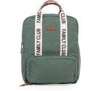 CHILDHOME, Sac à dos à langer Family Bag Club, Grande capacité, Multifonctionnel, Tapis à langer inclus, 11 Compartiments, Pochettes Isothermes, Passage Trolley-valise, Accroche Poussette, 20.5L, Vert