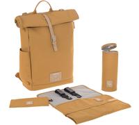 Sac à dos à langer en polyester recyclé Green label Rolltop curry