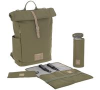 Sac à dos à langer en polyester recyclé Green label Rolltop olive