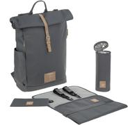 Sac à dos à langer en polyester recyclé Rolltop anthracite